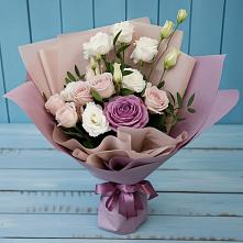 Букет цветов из:  Розы и Лизиантусы в Алуште